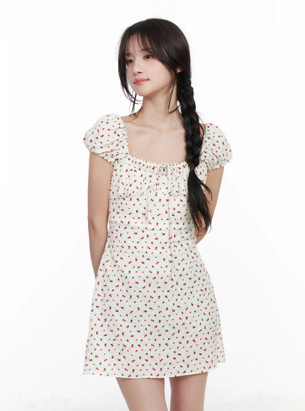 floral-pattern-puff-sleeve-mini-dress-cm527