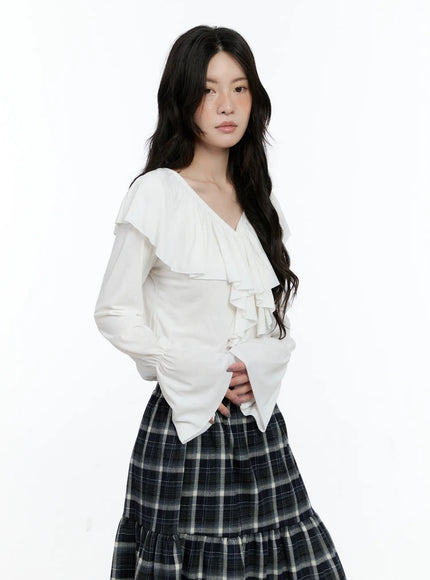 ruffle-flare-sleeved-cardigan-cn517