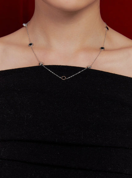 nerina-necklace-ij503 / Silver