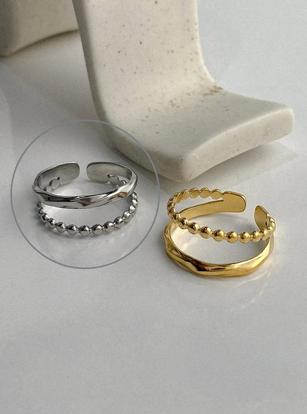 darwin-parallel-line-ring-ia524 / Silver