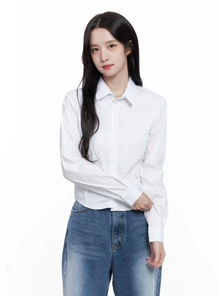 slim-fit-button-up-shirt-cs519 / White