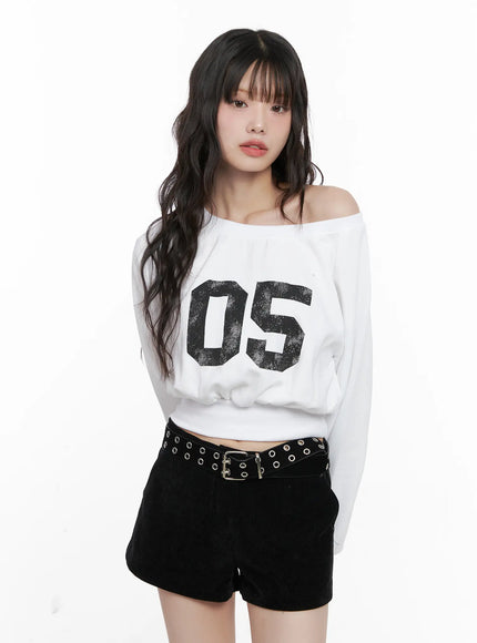 off-shoulder-crop-sweatshirt-cn510 / White