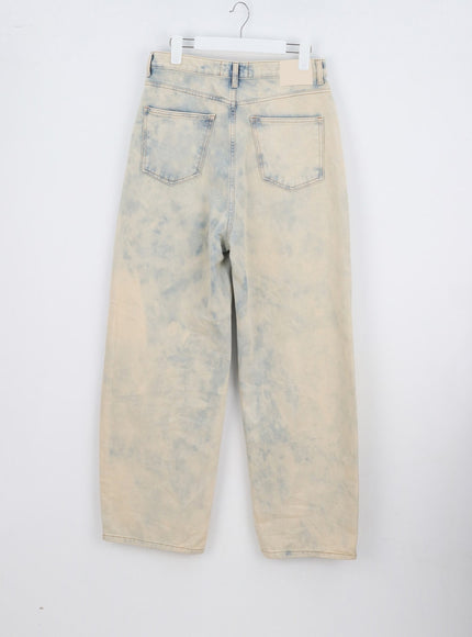 Tie Dye Wide Jeans CY311