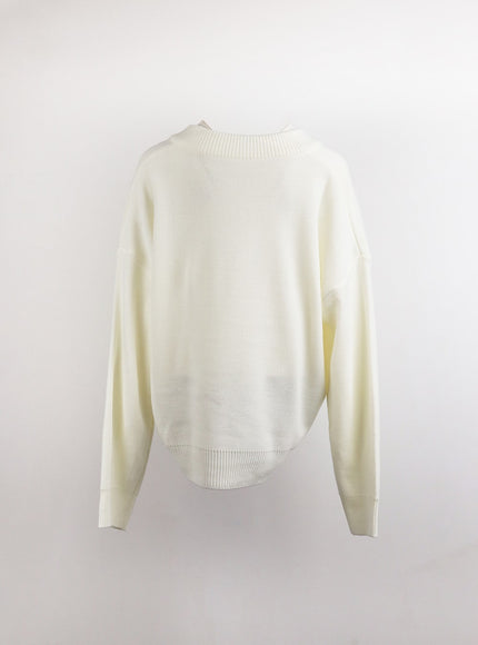 v-neck-knitted-long-sleeve-sweater-oj419