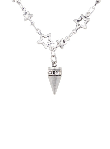 star-chain-cone-pendant-necklace-cj523