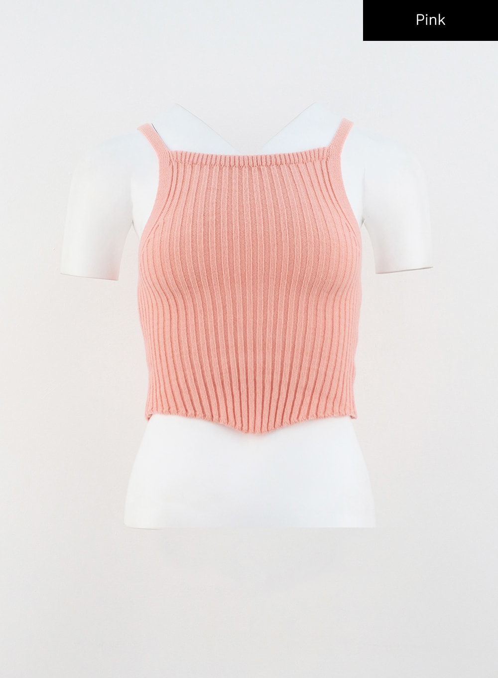 Ribbed Knit Crop Tank Top