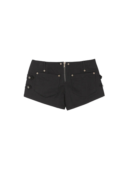 buttoned-buckle-detail-shorts-iu515