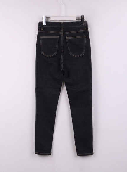 high-waist-solid-skinny-jeans-cj425