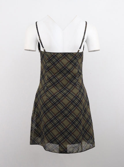 checkered-camisole-mini-dress-cg321