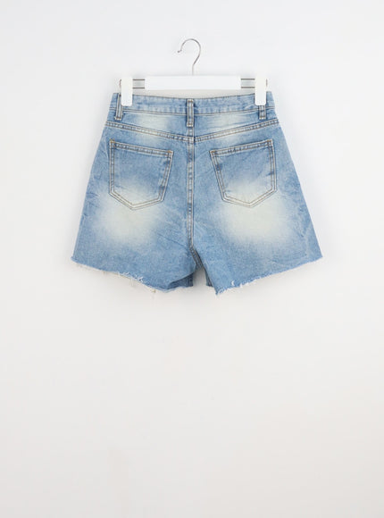 ripped-hem-shorts-cy331