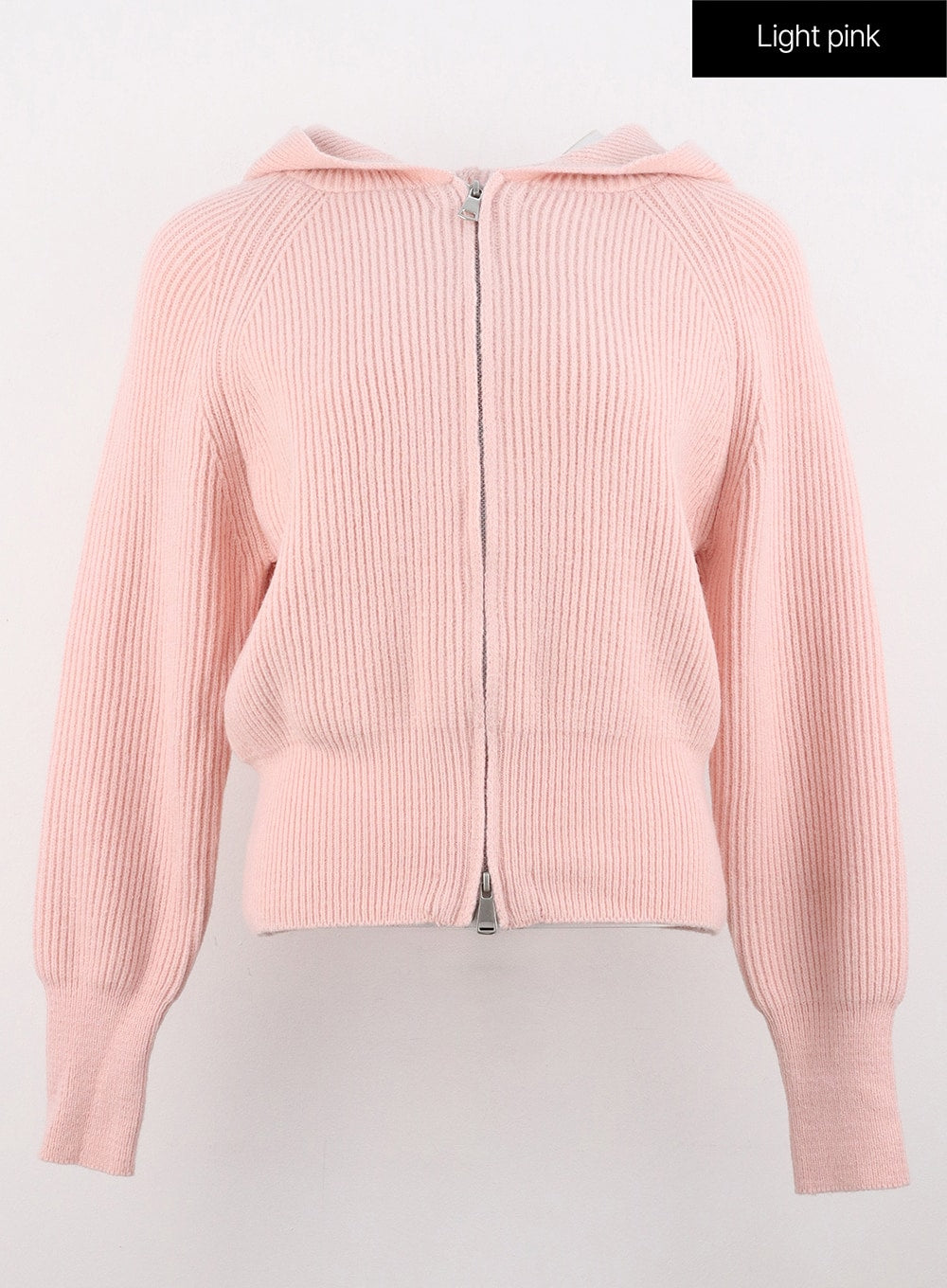 Hoodie Zip-Up Knit Sweater OS305