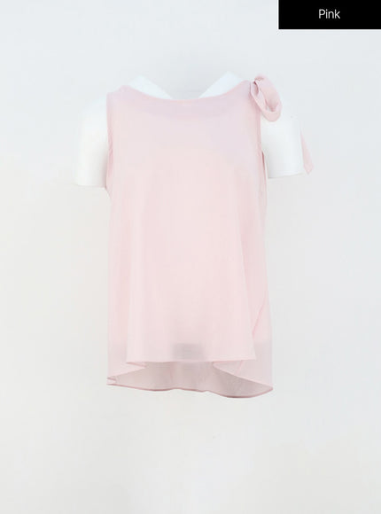 bow-sleeveless-blouse-oy330