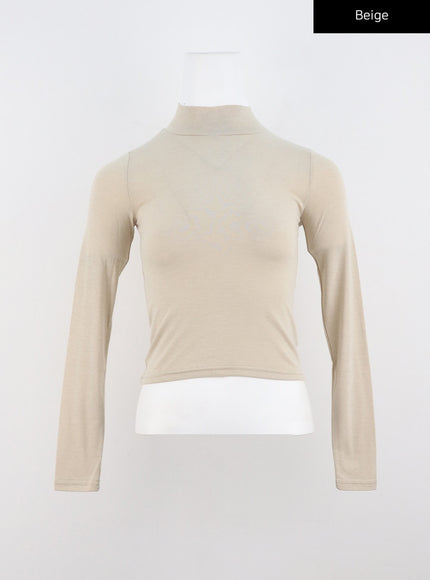 essential-elevated-turtleneck-co318 / Beige