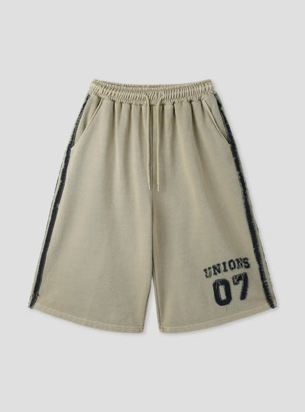 relaxed-drawstring-shorts-il516 / Beige