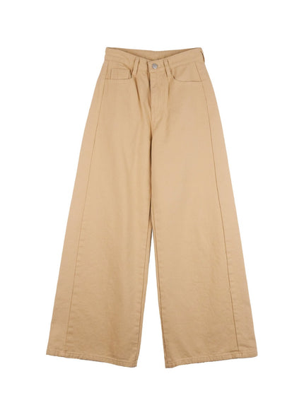 comfy-wide-leg-trousers-on418 / Beige