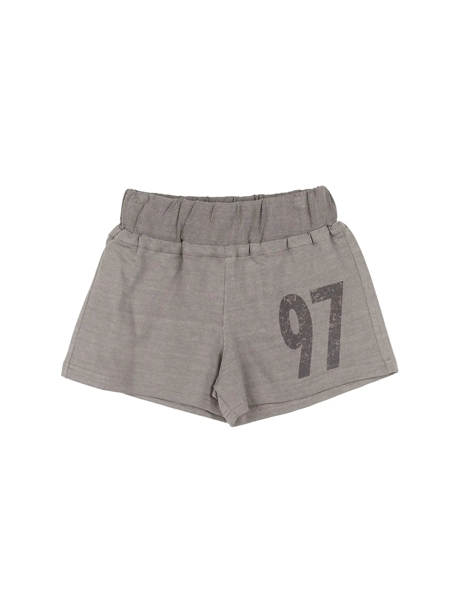 trendy-graphic-print-shorts-cl529 / Beige