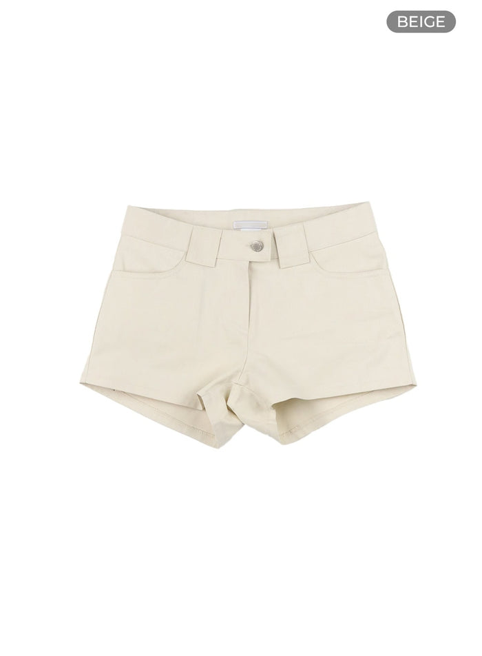 basic-cotton-shorts-cy409 / Beige