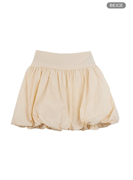 lovely-balloon-mini-skirt-oo421 / Beige