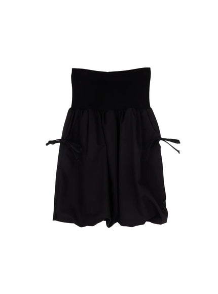 pleated-midi-skirt-cf523 / Black