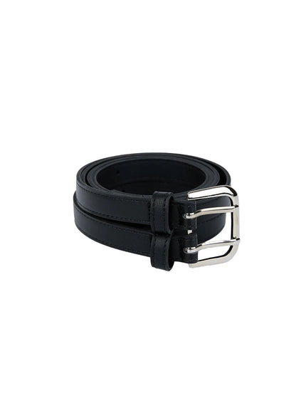 double-strap-faux-leather-belt-cg511 / Black