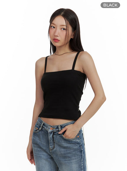 strap-sleeveless-top-cu420 / Black