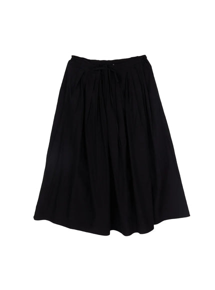 flowy-boho-long-skirt-cf519 / Black