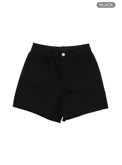 cotton-shorts-oy409 / Black