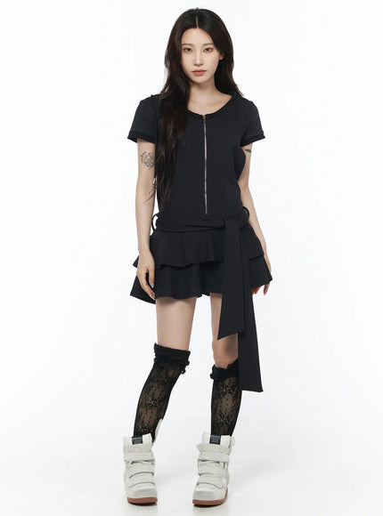 rocky-mini-dress-set-cu510 / Black
