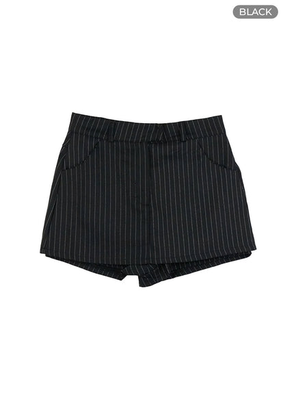 striped-mini-skort-og419 / Black