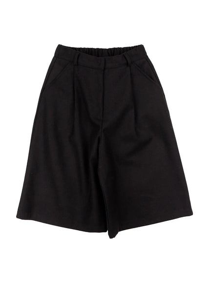 high-waist-tailored-shorts-cn517 / Black