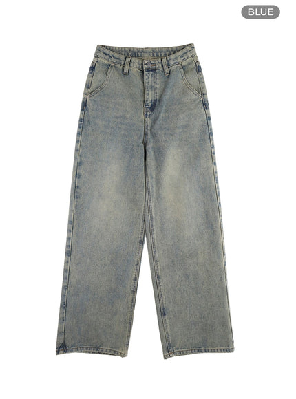 light-washed-baggy-jeans-om408 / Blue