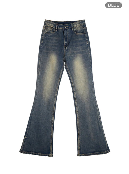 ivy-tight-fit-bootcut-jeans-os410 / Blue