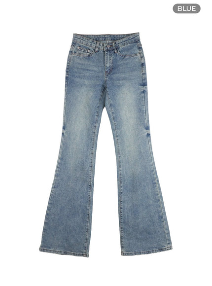 kitty-slim-bootcut-jeans-os409 / Blue