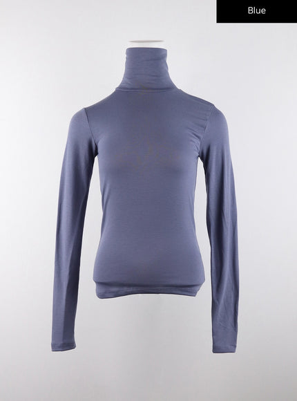 slim-fit-funnel-neck-sweater-cd320 / Blue