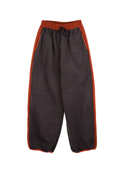 cozy-fleece-lined-sweatpants-cn401 / Brown