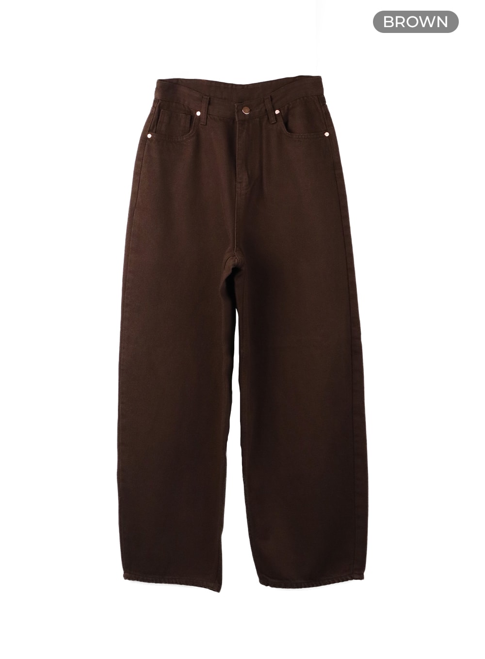 cotton-baggy-trousers-cf420 / Brown