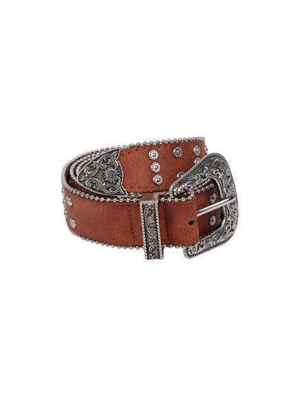 vintage-cowgirl-buckle-belt-cf525 / Camel