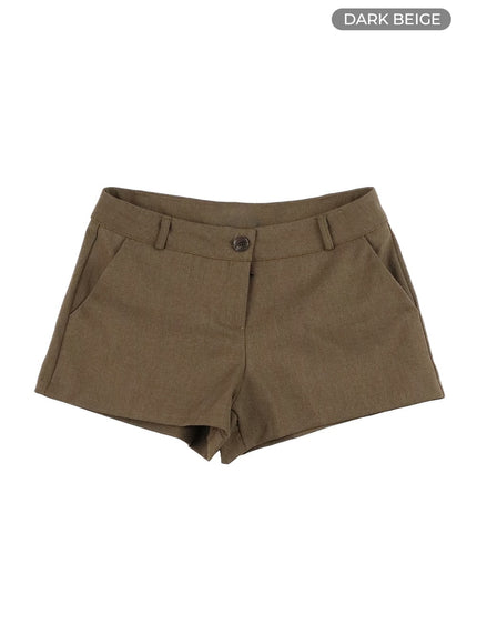 low-waist-shorts-ca409 / Dark beige