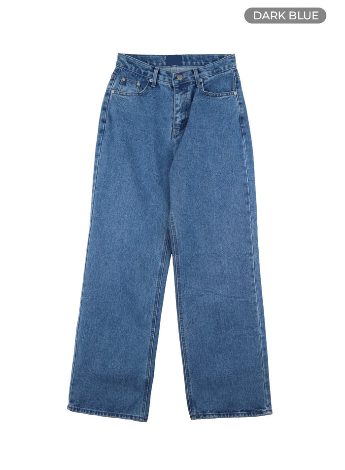 basic-straight-leg-jeans-oy413 / Dark blue