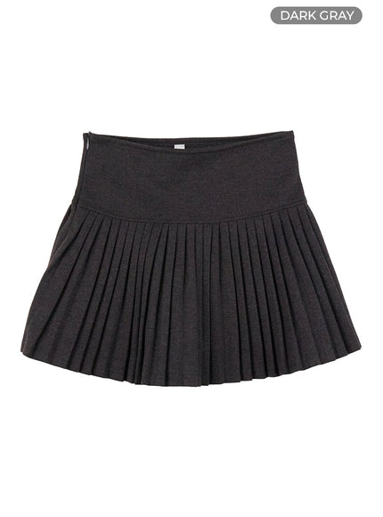 pleated-dream-mini-skirt-oo421 / Dark gray