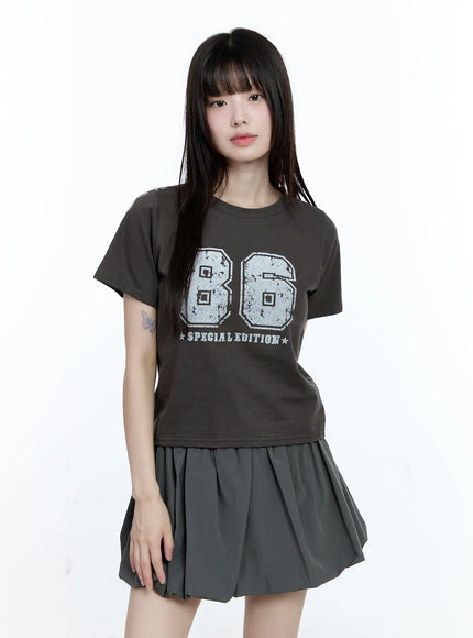 86-vintage-graphic-tee-cg511 / Dark gray