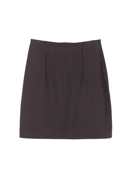 classic-h-line-mini-skirt-co524 / Dark gray