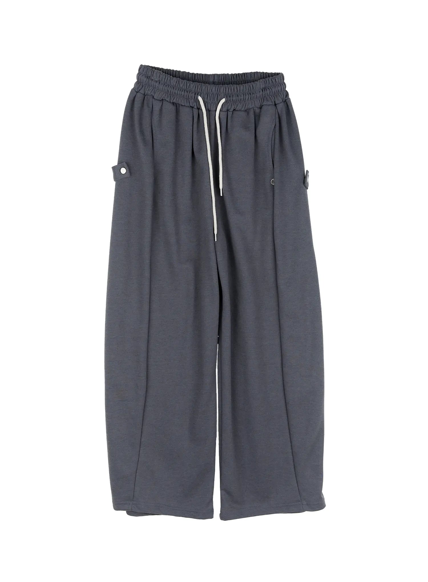 relaxed-fit-wide-leg-sweatpants-cg514 / Dark gray