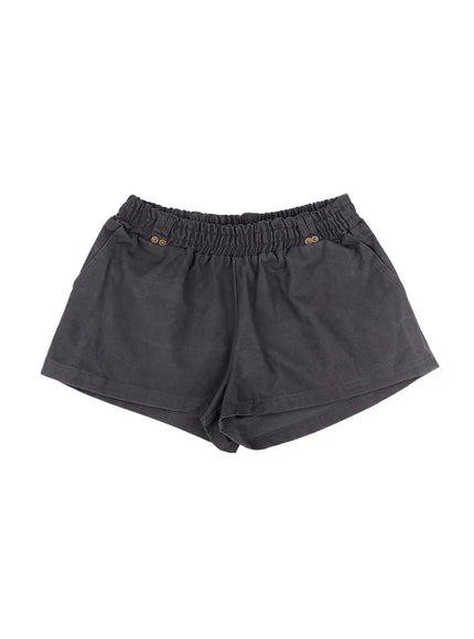 vintage-cotton-cargo-shorts-co529 / Dark gray