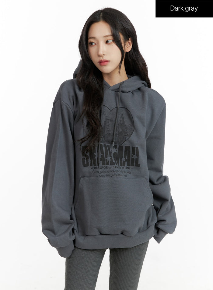 graphic-oversized-hoodie-cf415 / Dark gray