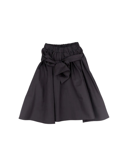 wrap-flowy-midi-skirt-cs518 / Dark gray