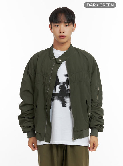 mens-quattro-pocket-zip-up-jacket-co408 / Dark green