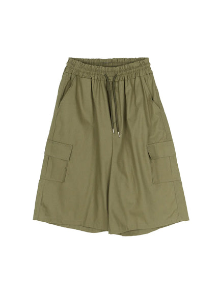 cargo-pocket-bermuda-shorts-cu515 / Dark green