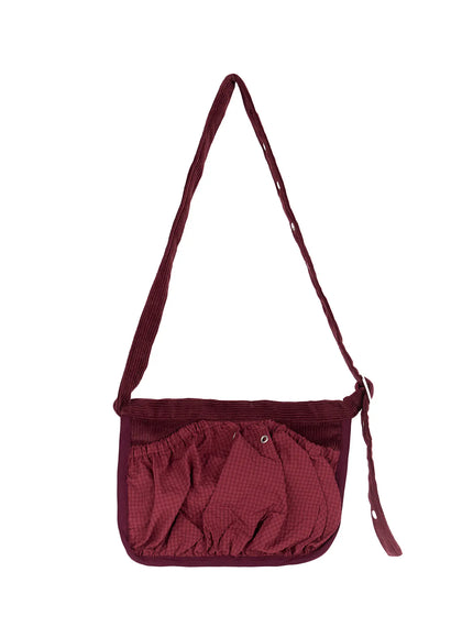 corduroy-mini-crossbody-bag-cn506 / Dark red