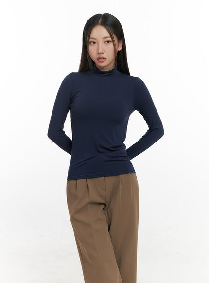 Turtleneck Warmer Crop Top CN08